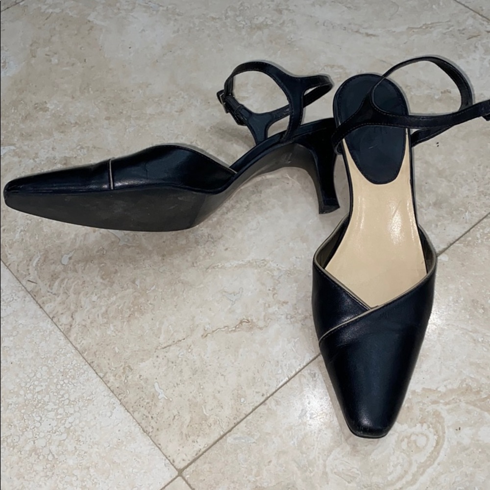 Ann Taylor Loft Black w/ Tan Edging